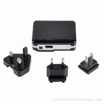USB Battery Chargers with 100 to 240V AC Input Voltage and 5V Output Voltage